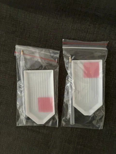 White Diamond Art Trays. Pen And Glue. 0.99p Each