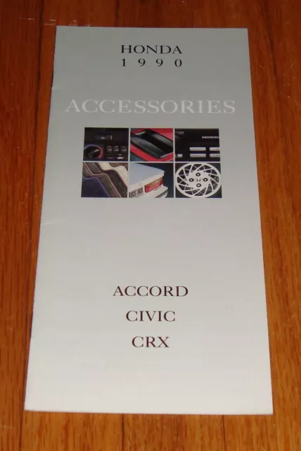 Original 1990 Honda Accessories Sales Brochure Accord Civic CRX