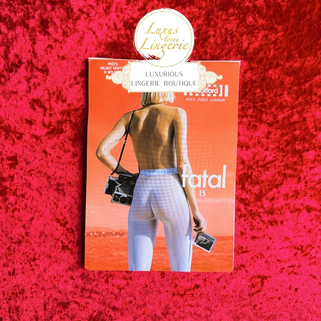 Collants Wolford Fatal Neon Extra Small XS Noir - Neuf Avec étiquettes, Brillant, Collection Helmut Newton