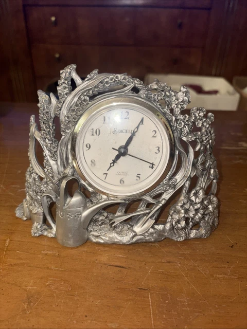 Seagull Pewter Clock FOR SALE! - PicClick display picture 1