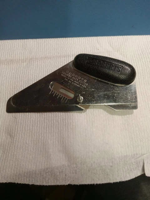 Cortador ajustable de alfombra trasera de cojín vintage Roberts 10-146 