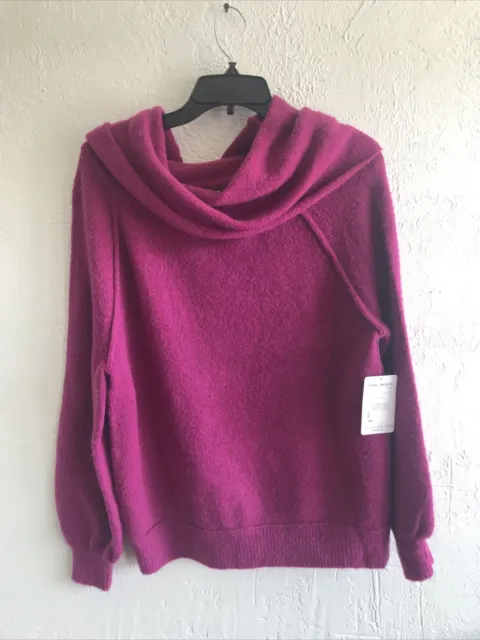 NWT Free People Echo Beach Pullover Sweater Magic Orchid XS $128