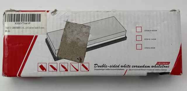 Knife Sharpening 3000/8000 Grit Stone Kitchen Whetstone Sharpener Wet Two Sided
