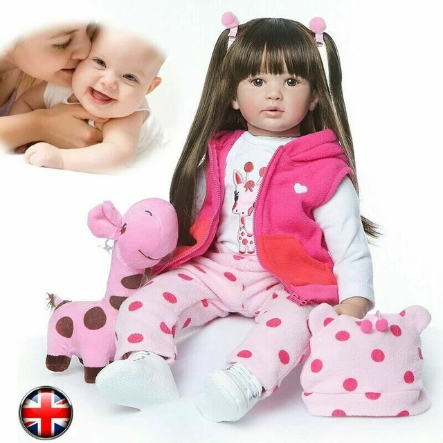 24 reborn doll baby soft silicone vinyl handmade real boy newborn
