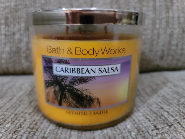 New Rare Bath & Body Works  3-Wick 14.5 Oz Caribbean Salsa