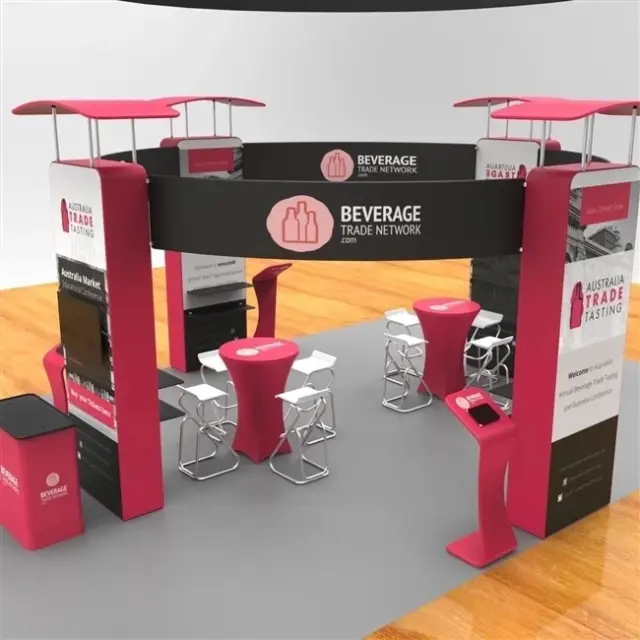 20 X 20 Trade Show Booth Only - Beverage Food