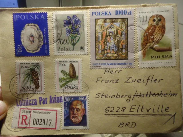 R-Brief Polen 6.5.1991 nach Eltville