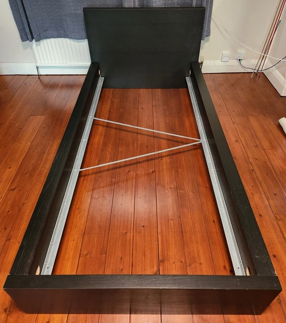 IKEA MALM SINGLE Bed Frame Good Condition, Dark Brown £49.99