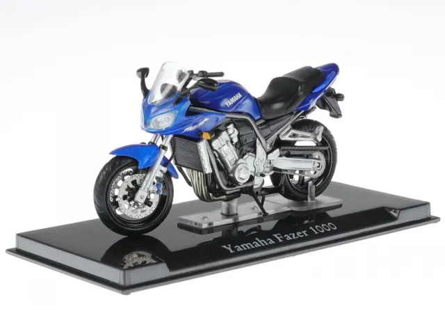 YAMAHA FAZER 1000 bleu Superbike Motorrad Modell 4110122 Atlas 1:24 EUR  29,99 - PicClick FR