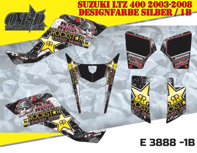 Motostyle-Mx Dekor Kit Atv Suzuki Ltz 400 2003-2008 Graphic Kit E3888 B