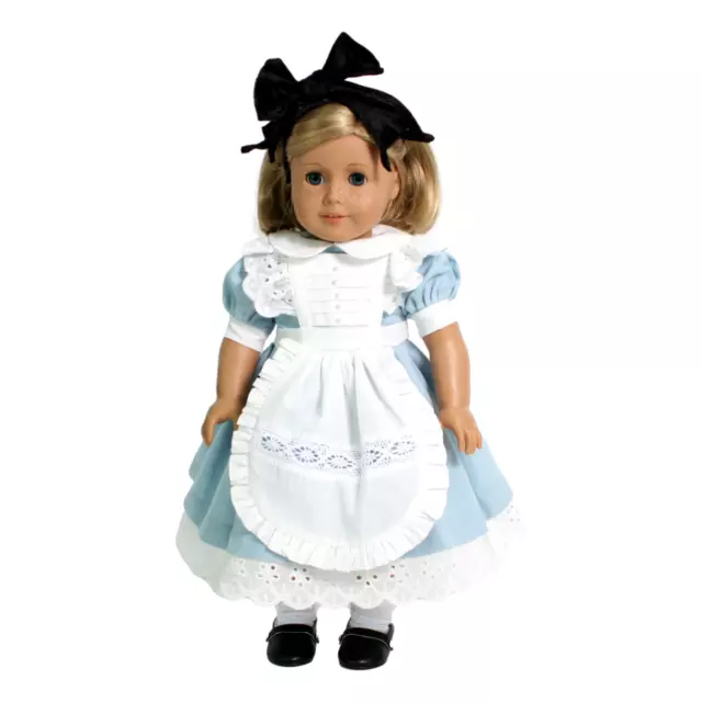 Alice in Wonderland Dress 18" Doll Clothes for American Girl Dolls