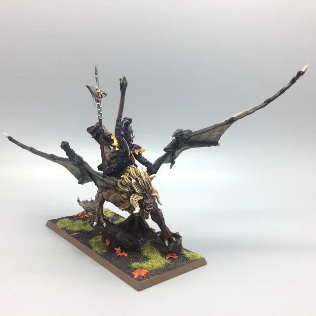 WARHAMMER FANTASY THE Old World Dunkelelfen Elfo Oscuro Dreadlord On Black Dragon EUR 129,99