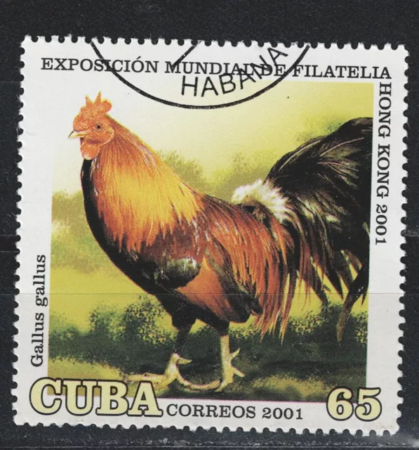 Caribs Fauna Birds Chicken Rooster stamp 2001 A-4