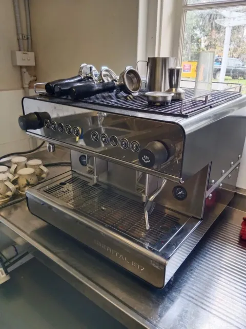 Iberital Ib7 Commercial coffee 2 cup machine with grinder included