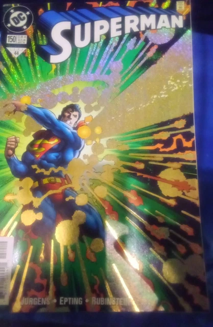 Superman 150 (2nd Series) VF-NM -- Giant-Sized, Holo-foil Cover Jurgens 1999
