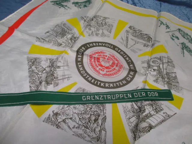 Ärmelband  " Grenztruppen der DDR " + Reservisten - Tuch , Militaria DDR  , # 10