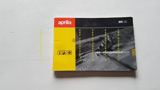 Aprilia SR 50 2000-02 manuale uso manutenzione italiano originale
