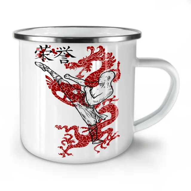Ninja Dragon Warrior NUOVA tazza da tè smaltata 10 oz | Wellcoda