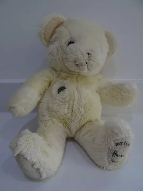 My First Harrods Teddy Bear Cream Collectible Toy Plush Cuddly Baby Comforter