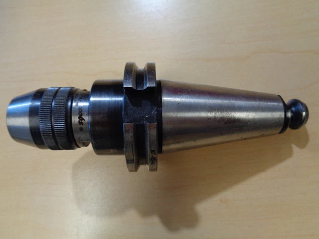Nice JACOBS Keyless Drill Chuck & CAT 40 Arbor 0 - .315" Cap with Retention Knob