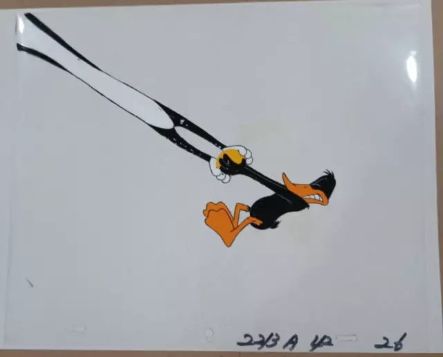 Warner Bros Daffy Duck Animation Production Cel 1980