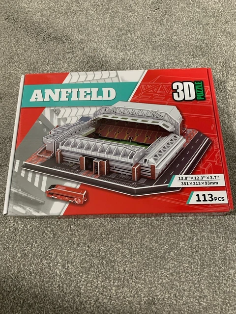 Puzzle 3D In Cartone Di Anfield Stadium, Modello Del Liverpool FC, 141 Pezzi, Da Assemblare Senza Colla, Per Bambini E Adulti Dai 7 Anni