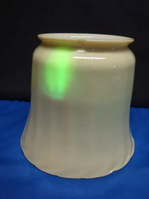 Vintage Custard Glass Lamp Shade - Glows