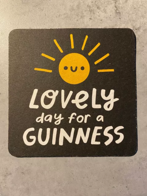 Coperchio birra Guinness Coaster Beermat del 2023 BBCS 2205 Lovely day for a Guinness