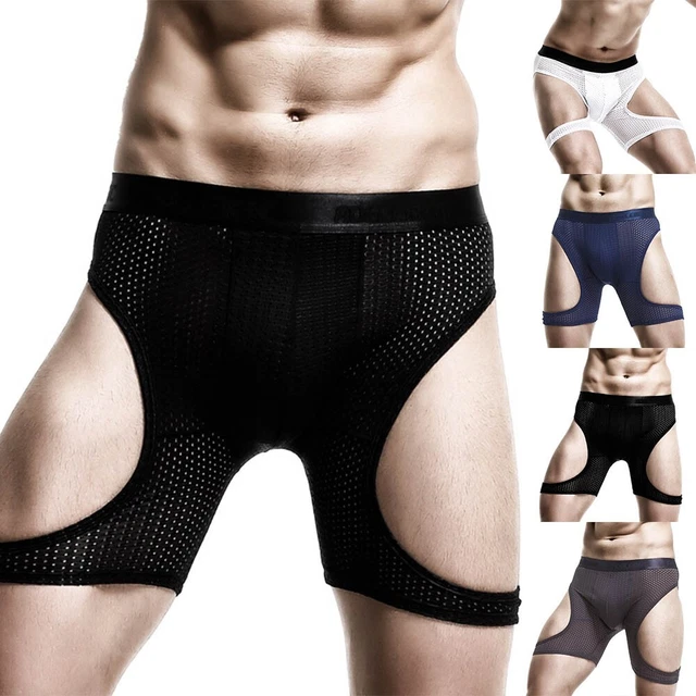 Herren Unterwäsche Täglich Alle Jahreszeiten Bequem Boxer Dessous Hohl