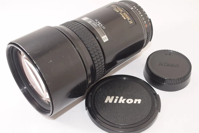 Nikon AF NIKKOR 180mm F2.8 ED w/Front cap Rear cap Operation confirmed Excellent