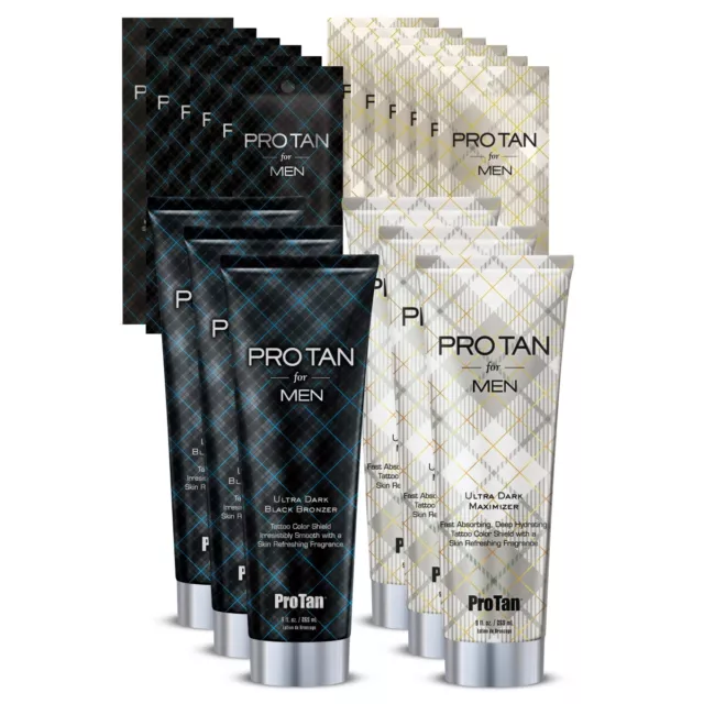 Pro Tan For Men Sunbed Tanning Lotion Cream BOTTLES or SACHETS