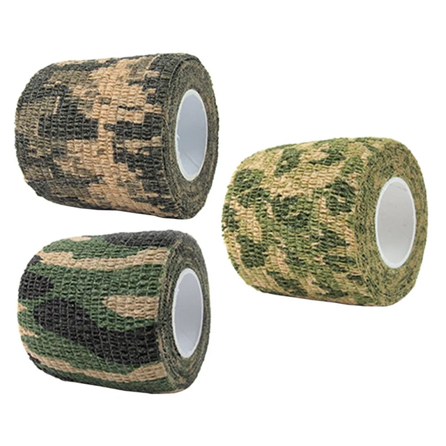 Zodls, pantaloni cargo da donna, camouflage, con elastico in vita, casual, per attività all'aperto, con tasca - Arancione - XX-Large