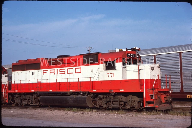 Original Slide - Frisco EMD GP40-2 #771 Side View at St Louis Aug 1980 SLSF