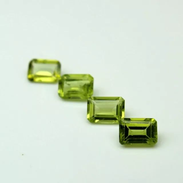 GREAT Natural PERIDOT OCTAGON Faceted Cut 3x5 mm To 10x12 mm Loose Gemstone