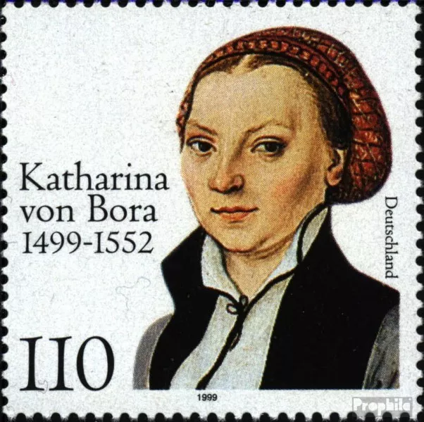 FRD (FR.Germany) 2029 (complete issue) FDC 1999 500. Birthday Katharina V. Bora