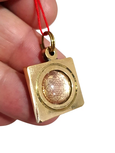 Pendentif Sri Yantra Orgon - Collier Unisexe En Cuivre/laiton Avec Lapis-lazuli Et Pierres Naturelles