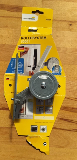 Maxi bobinadora de entrada Schellenberg 50001 para persianas, ancho 23 mm, distancia agujero 1