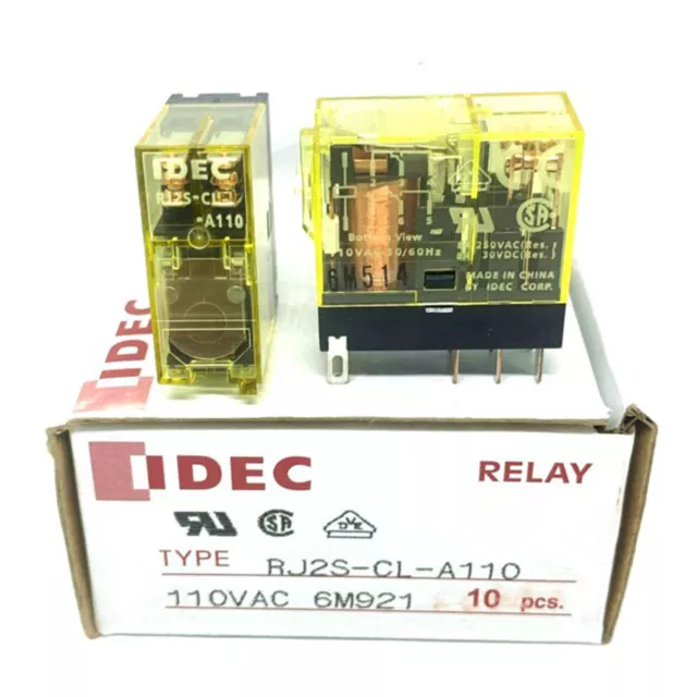 10PC NEW IDEC Relay RJ2S-CL-A110 RJ2S-CL-A110 fast Ship #YP1