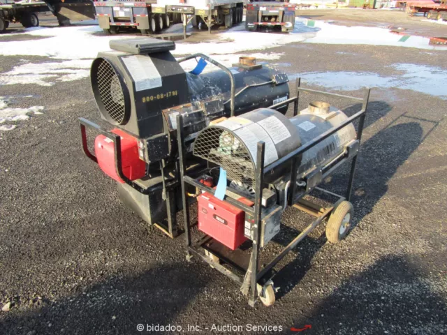 Lot of (2) Flagro FVO-200 & FVO-400 Portable Indirect Fired Jobsite Heat bidadoo