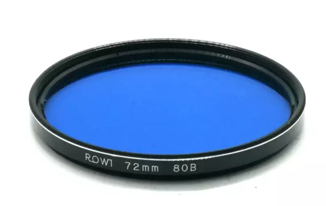 Rowi Blaufilter Blau Filter 80B Schraubfilter ⦰ 72mm