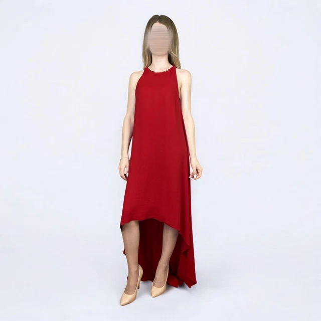Robe Cocktail Yessica Rouge - Taille 40 - Style élégant Et Festif - Occasion En Bon état