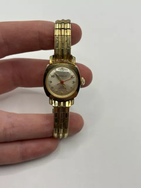 Women’s Gold Caravelle Vintage Automatic 17 Jewels Watch