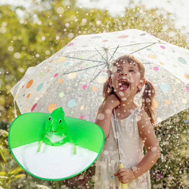 Impermeabile disco volante impermeabile monouso impermeabile ragazze PVC verde