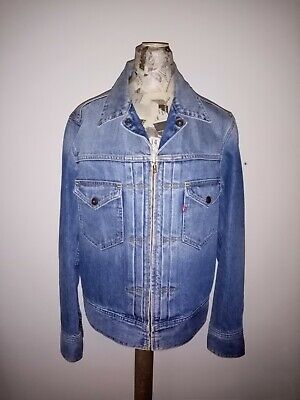 Vintage rare levi's levis jeans moto jacket giubbotto uomo s 46 40 no 501 501