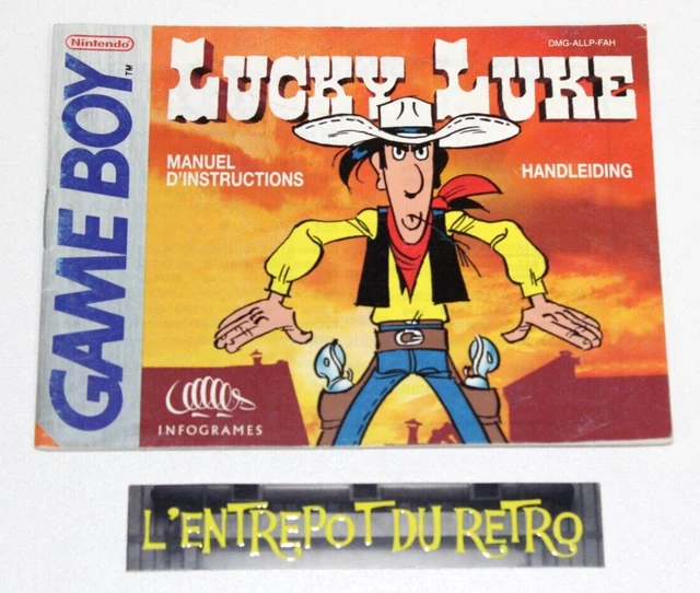 ++ notice / mode d'emploi du jeu nintendo GAME BOY LUCKY LUKE ++