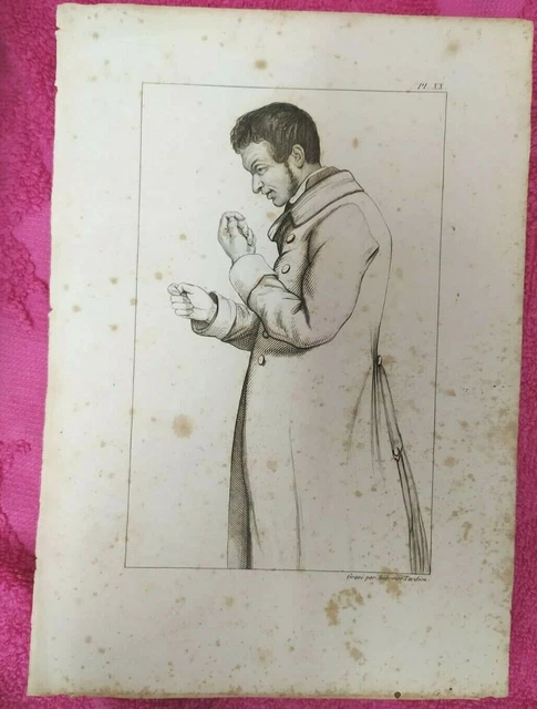 40 P Dismissione Incisione 1800 Firmata Tardieu