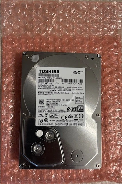 二枚セット TOSHIBA DT01ACA200 2TB HDD(K42/43) Amazon | DT01ACA200