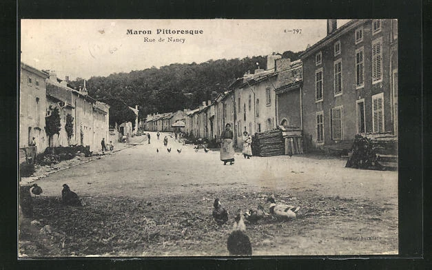 CPA Maron, Rue de Nancy, street view