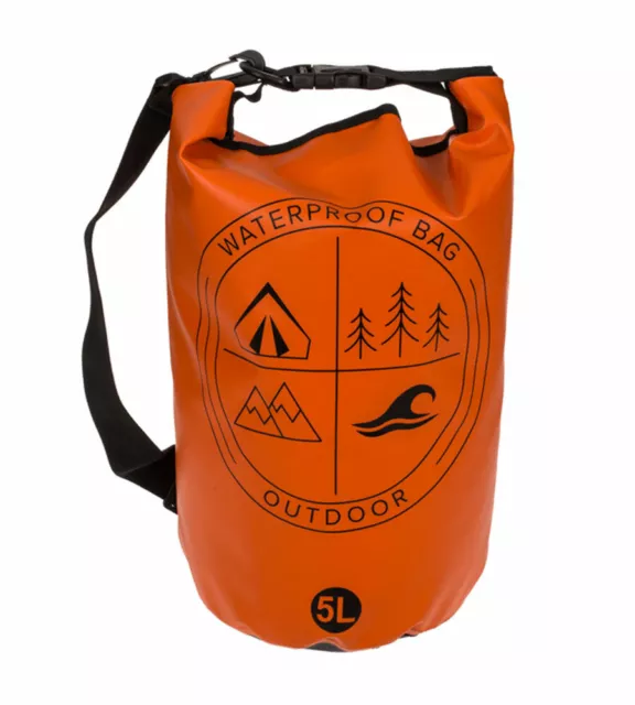 Dry Bag Beutel 5 Liter Wasserdicht Packsack Rollbeutel Camping Tasche Seesack