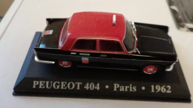Atlas 1/43 Peugeot 404 Taxi G7 Paris 1962 Neuf En Boite.